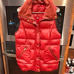Tyler Boe Dark Red Goose down Puffer Vest